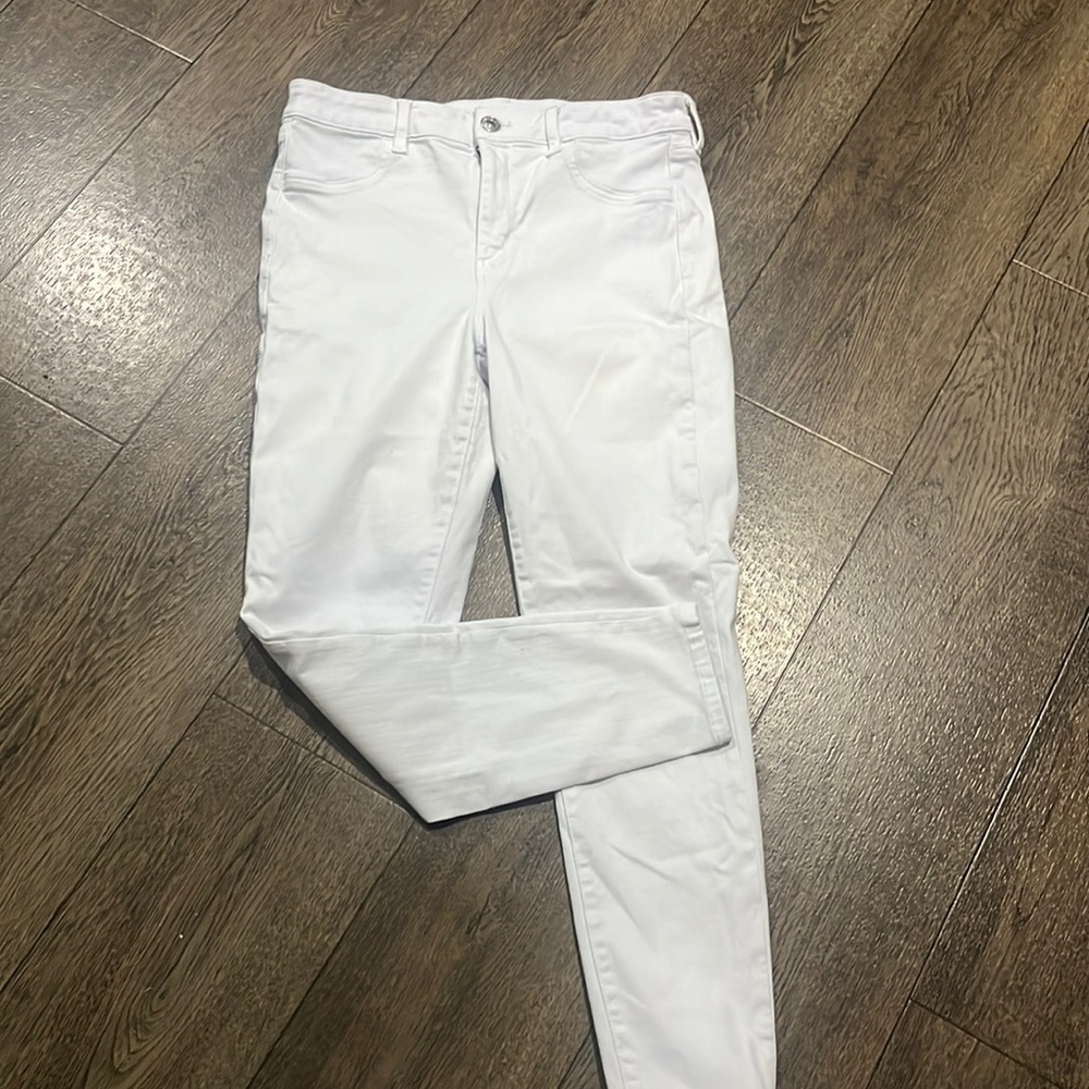 White American eagle high rise jeggings size 14